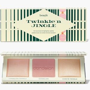 BENEFIT COSMETICS Twinkle ‘n Jingle Blush & Highlighter Palette Limited Ed. $101